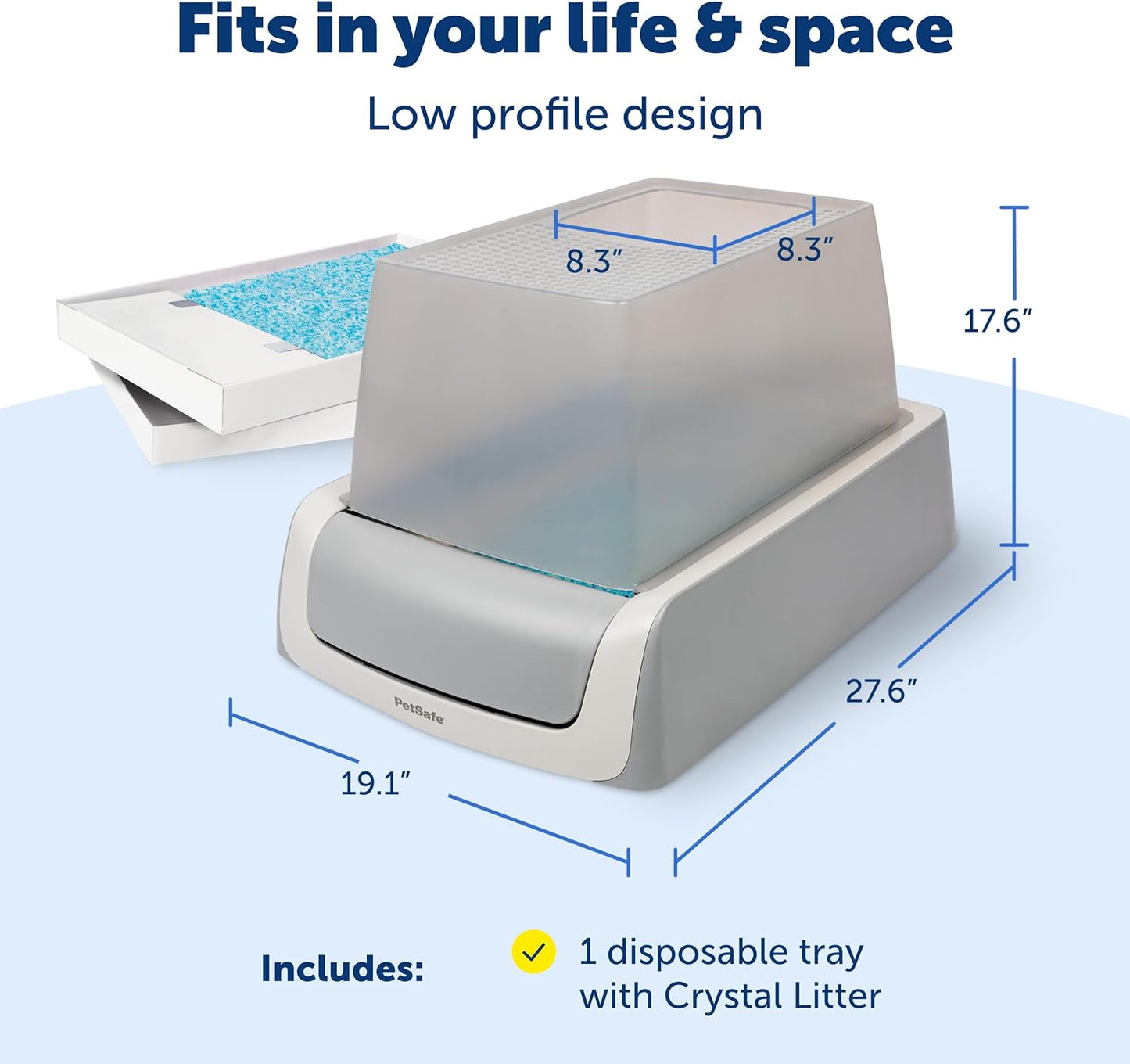 PetSafe ScoopFree Crystal Pro Legacy Self-Cleaning Automatic Litter Box - Top-Entry Motion-Sensing Cat Box