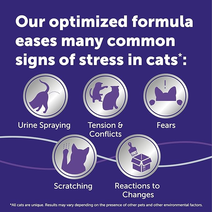 FELIWAY Optimum 6 x 30 Day Cat Calming Refills for Pheromone Diffuser, 6 x 48ml Value Pack
