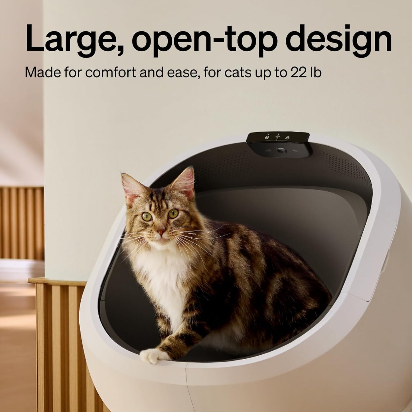 PETLIBRO Automatic Cat Litter Box Bundle with Accessories Kit, Open Top Self Cleaning Cat Litter Box with AI-Camera
