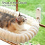 Zakkart SnugCloud Foldable Cat Window Perch - Cordless, (Cream White, Medium)