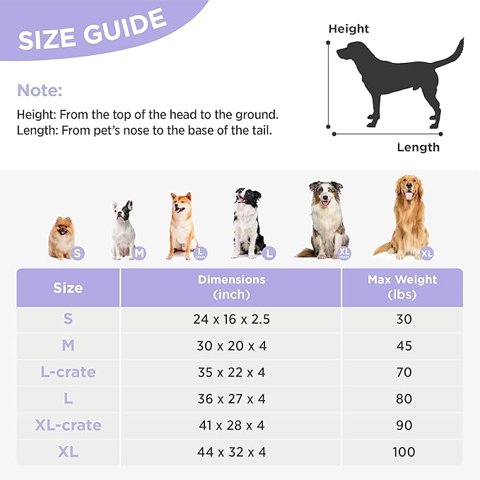 LE SURE Dog Beds Large Sized-Thick Shredded Chopped Foam Pet Bed Indoor as Bed Gift with Removable Cover, Green
