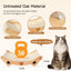 Upgraded Sisal Cat Scratcher Bed, Solid Oak Frame 1.3 cm Thick, 100% Sisal Pad