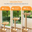 Cat Window Perch with 3 Adjustable Sisal Scratching Posts, Drill-Free Suction Cups, 45 lbs Capacity