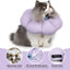 Cat Cone Collar,Cute Waterproof Cat Recovery Collar,Anti-Bite Lick Wound Healing Safety Elizabethan e Collar for Cats,Purple Flower All-Season Style…