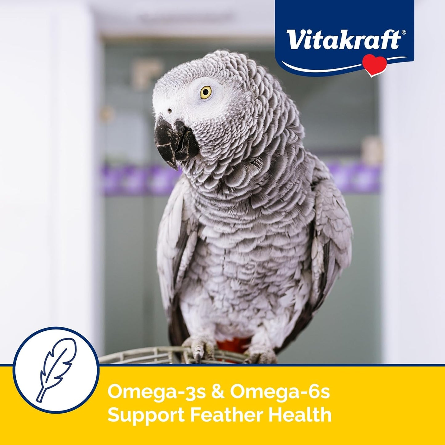 Vitakraft Menu Premium Parrot Food - Vitamin-Fortified - Macaw for Large Birds 5 Pound