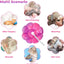 Flower Cat Cone, Uadonile Adjustable Cat Cone Collar, Soft Dog Elizabethan Collar Recovery E Collar After Surgery, Recovery E-Collar for Kittens/Puppies and Cats Recovery(Tie-dye Rose Purple, S)