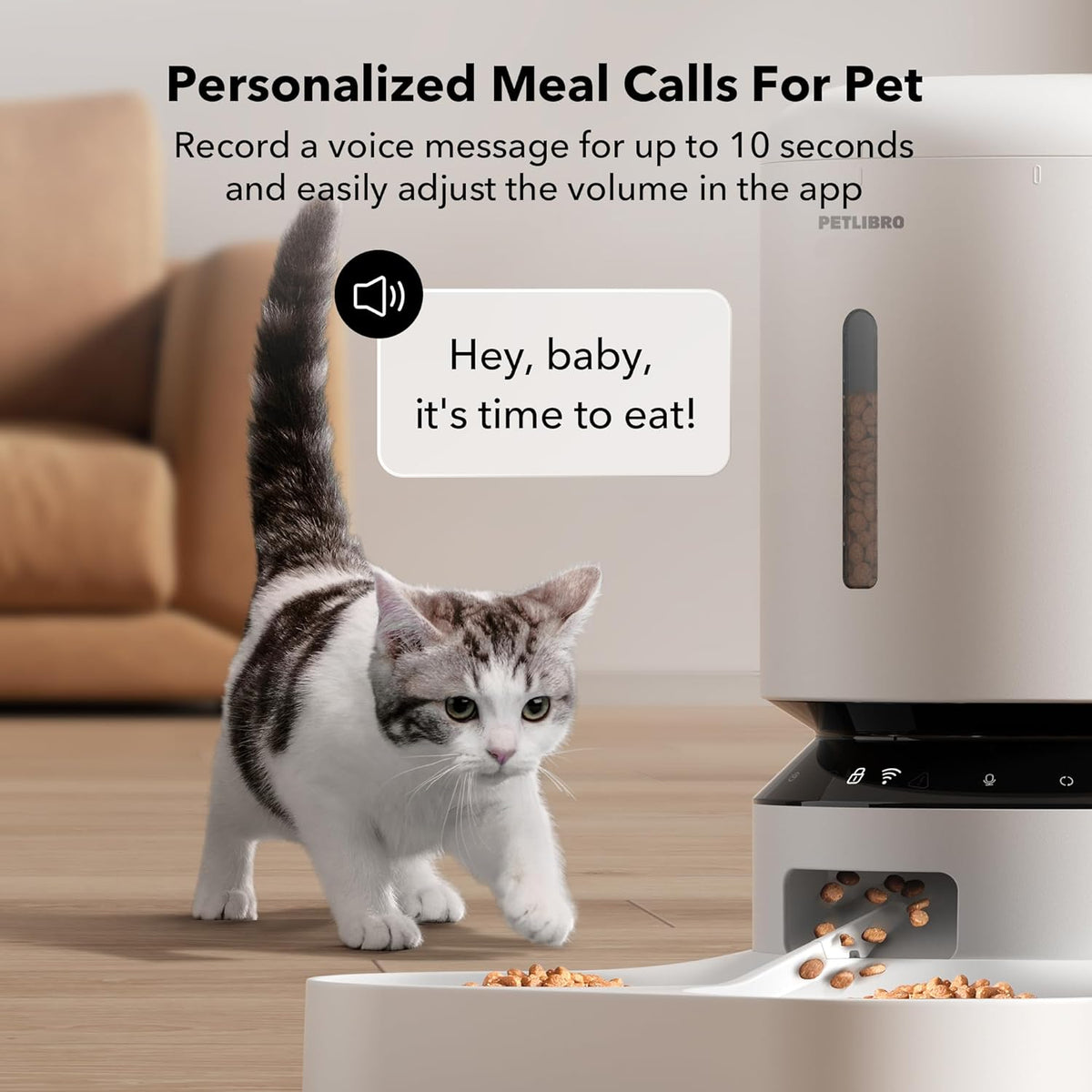 PETLIBRO 5L Automatic Cat Feeder for 2 Cats, 5G&2.4G Wi-Fi Programmable