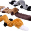 ZippyPaws Skinny Peltz - No Stuffing Dog Toy Pack to Keep Them Busy, for Medium and Large Dogs, Squeaky Pet Toys, Unstuffed Chew Toys, Soft Plush Variety Pack, Fox, Raccoon, and Squirrel - 18"
