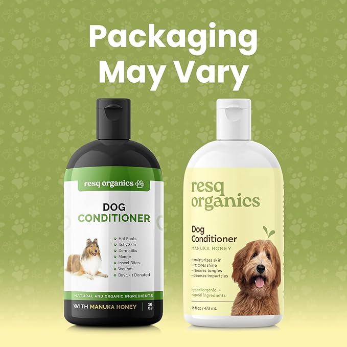 Hypoallergenic Dog Coat Conditioner- Detangles & Softens Fur, Calms Itching & Dryness