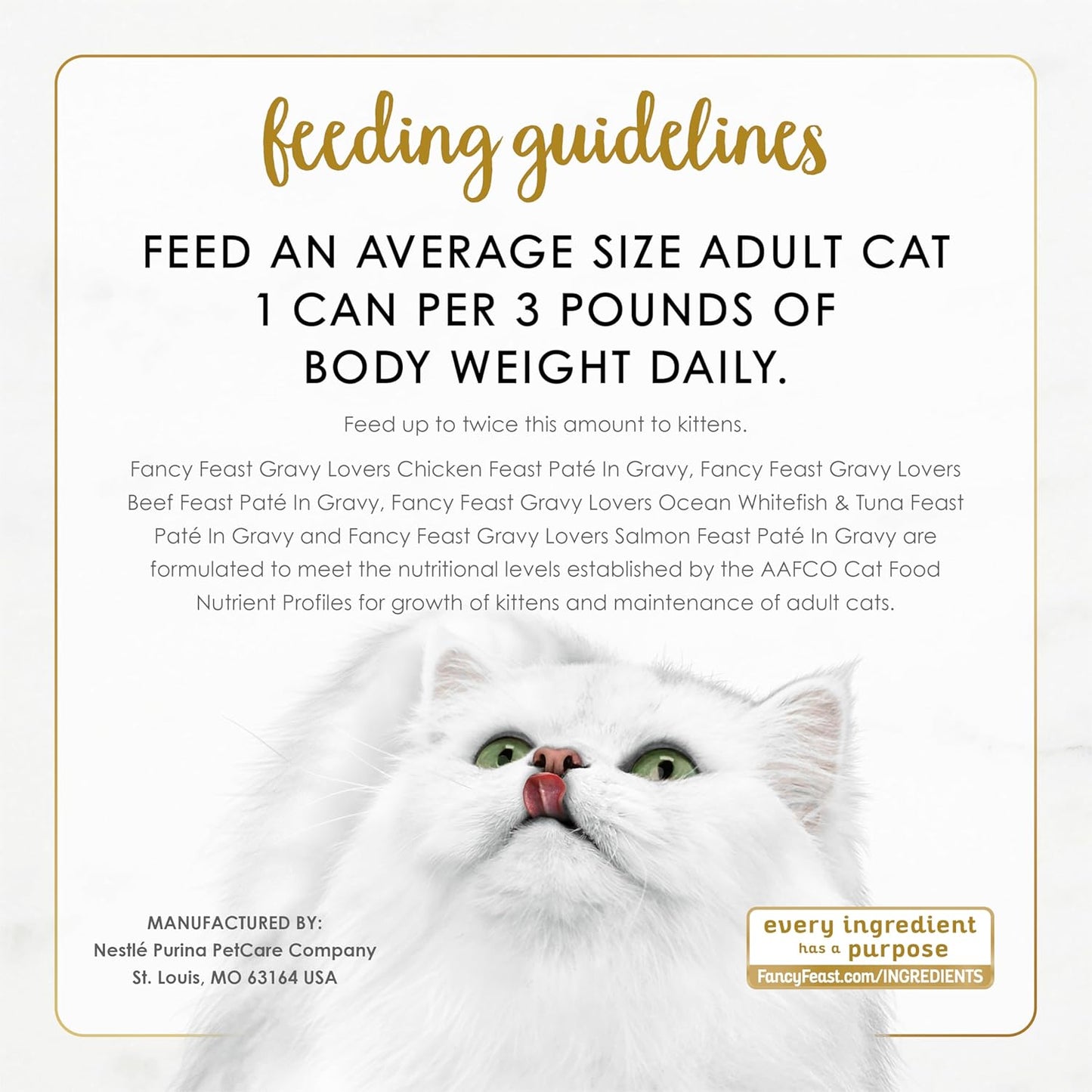 Fancy Feast Purina Gravy Lovers Variety Pack Feast Pate in Wet Cat Food Gravy - 4.5 lb. Boxes, 1 Count (Pack of 48)