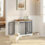Dog Crate Furniture with Barn Door, Heavy Duty Dog Kennel Indoor with 2 Doors