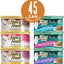 Purina Fancy Feast Wet Cat Food Variety Pack, Poultry & Beef Collection - (Pack of 45) 3 oz. Cans