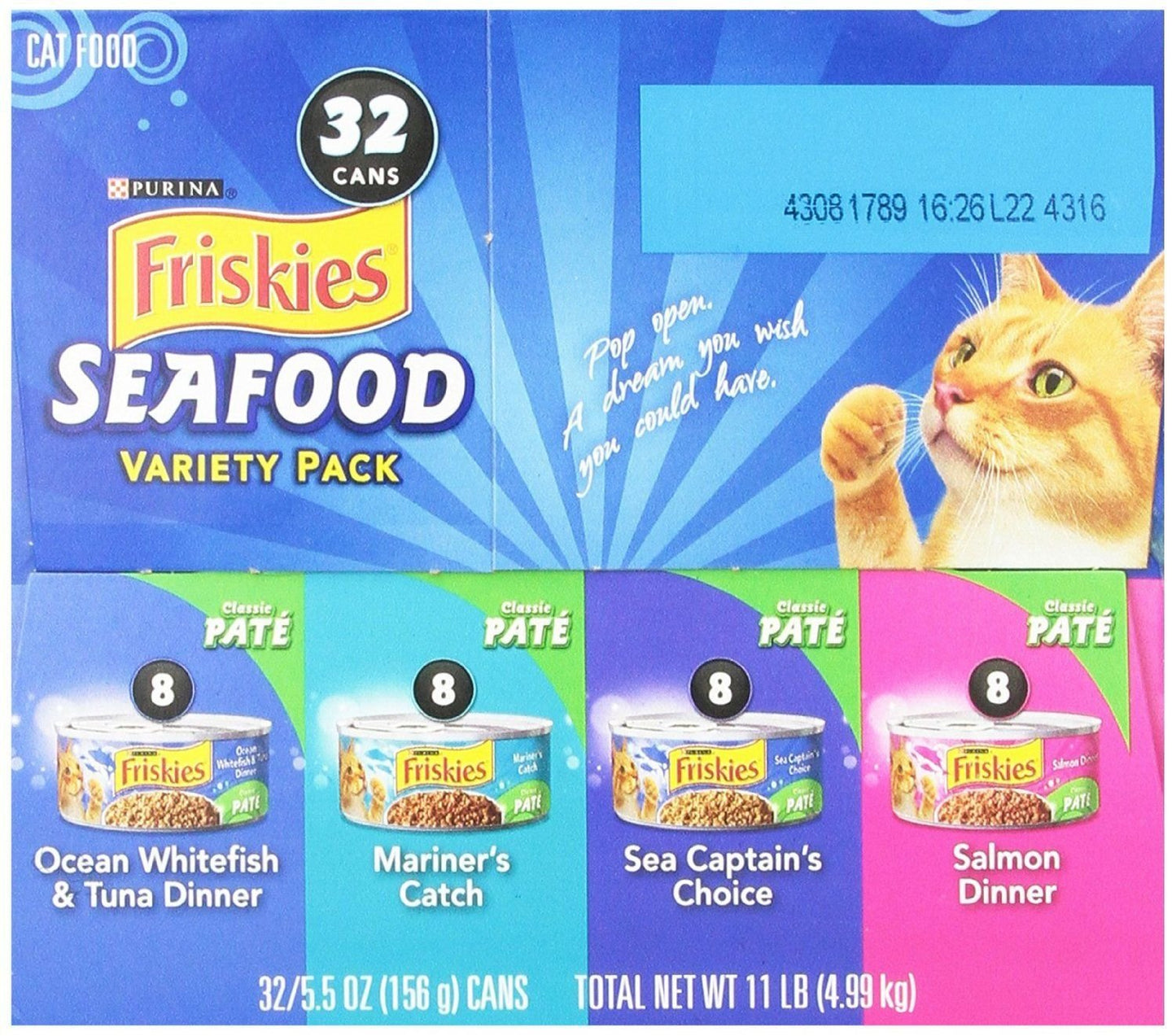 Friskies Purina Seafood Variety Pack, 11 lb