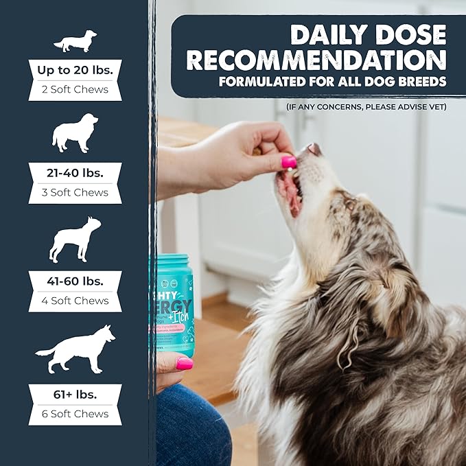 Mighty Paw Waggables Allergy Immune + Itch (Made in The USA,120 Ct