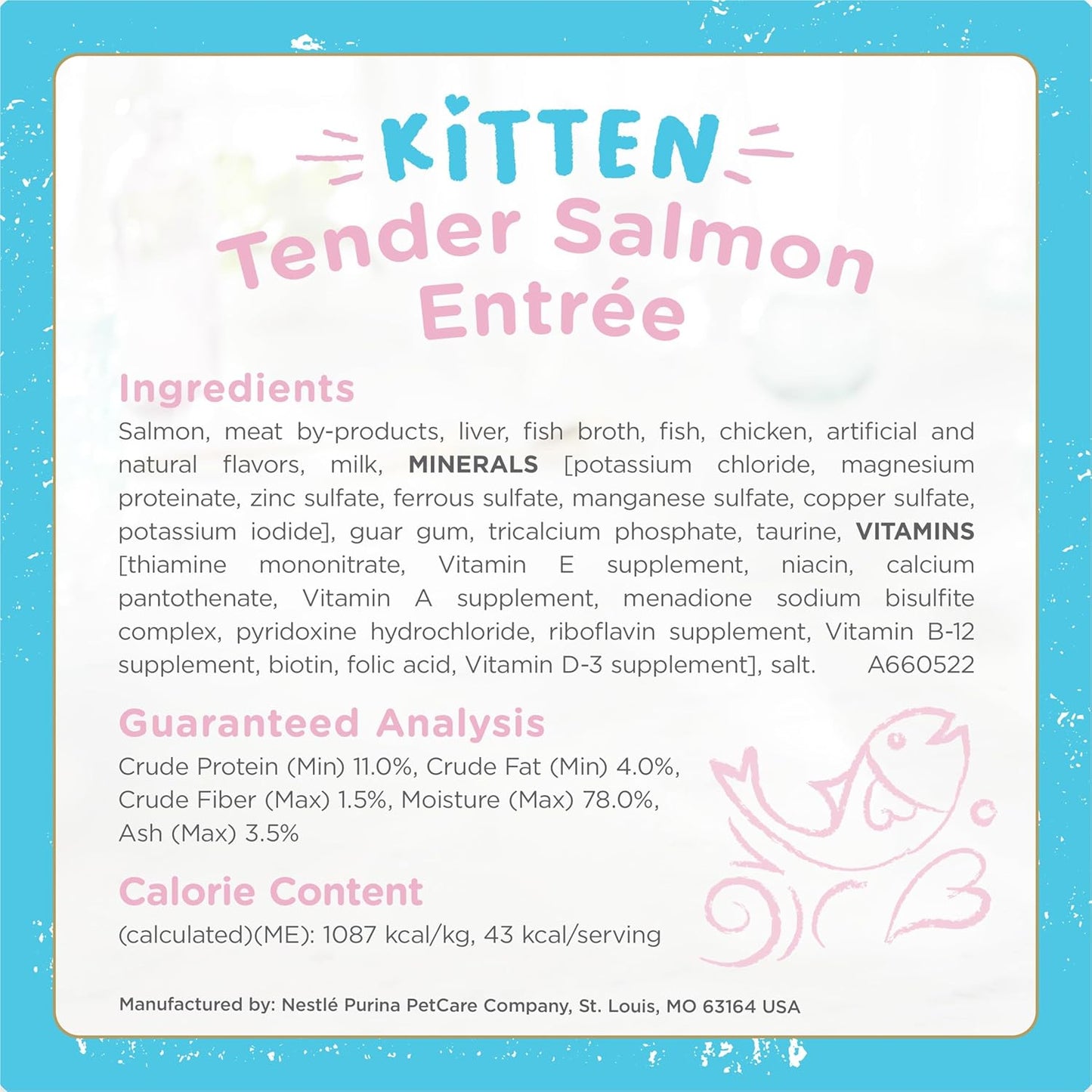 Purina Fancy Feast Petites Kitten Tender Pate Gourmet Wet Kitten Food Variety Pack - 12 ct. Tub