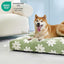 LE SURE Dog Beds Large Sized-Thick Shredded Chopped Foam Pet Bed Indoor as Bed Gift with Removable Cover, Green