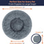 Donut Dog Bed - Premium Comfort for Anxiety Relief (Dark Grey, Small)