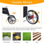 Pet Stroller for Dogs, Black 4 Wheels Cat Strolling Cart Foldable Travel Carrier