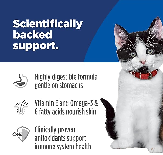 Hill's Science Diet Kitten Sensitive Stomach & Skin Wet Cat Food, Salmon & Vegetable, 2.8 oz. Cans, 24-Pack