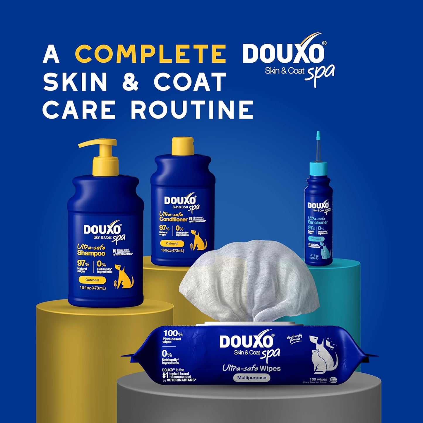 DOUXO® Skin & Coat SPA - Ultra-Safe Oatmeal Dog Conditioner, 16 fl oz