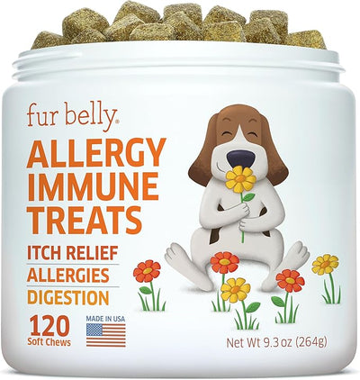 Dog Allergy Relief - Dog Allergy Chews - Itch Relief for Dogs - 120 Ct