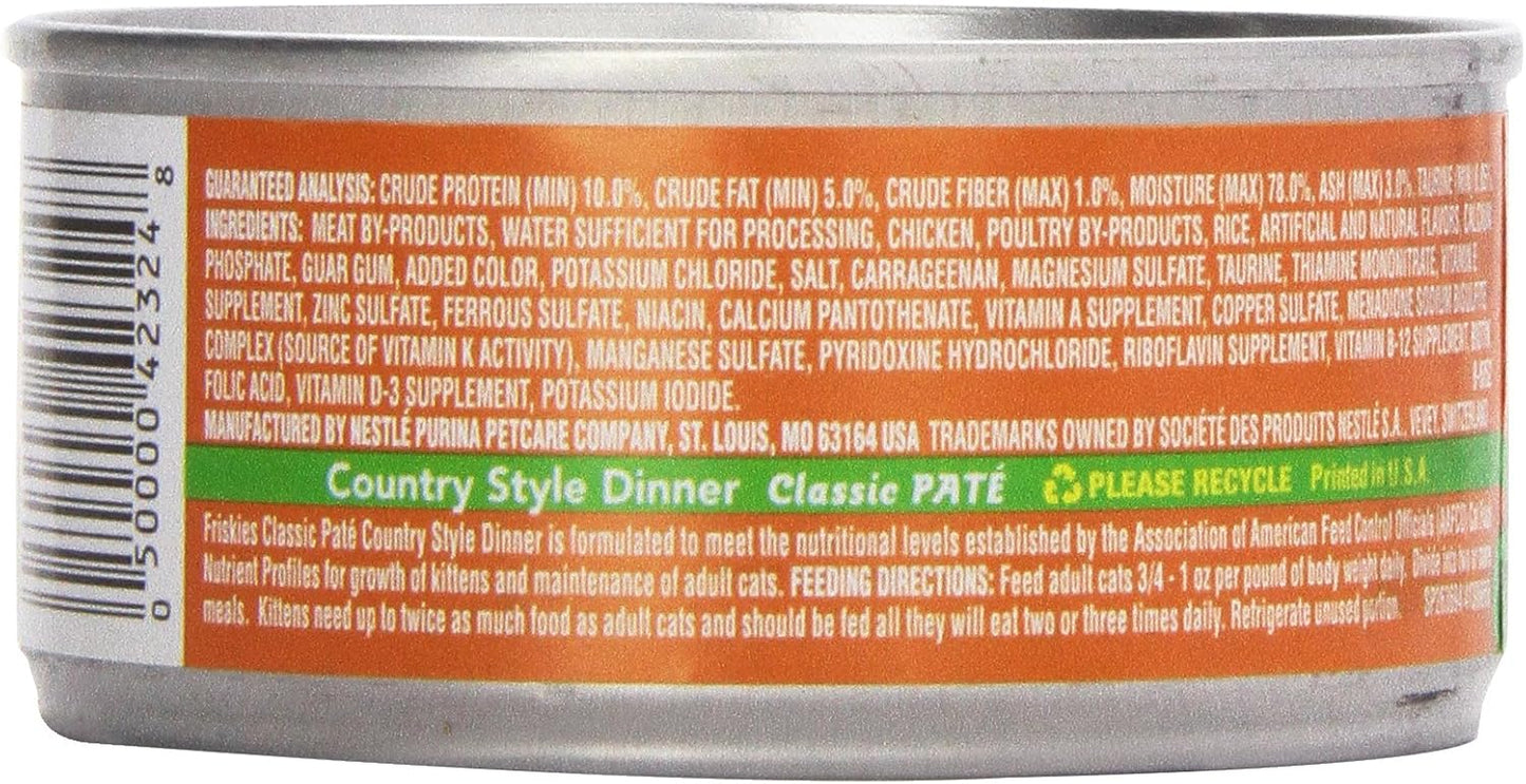 Friskies Cat Food Country Style Dinner, 5.5 oz (Pack of 3)
