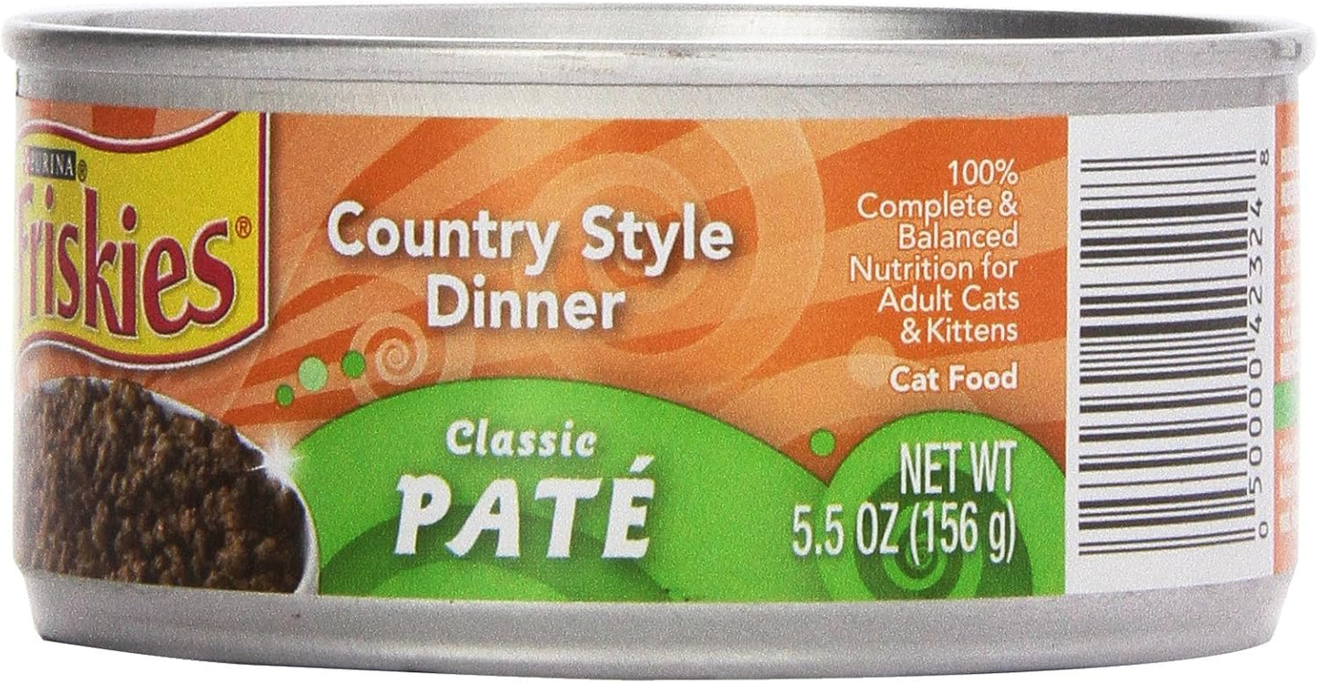 Friskies Cat Food Country Style Dinner, 5.5 oz (Pack of 3)