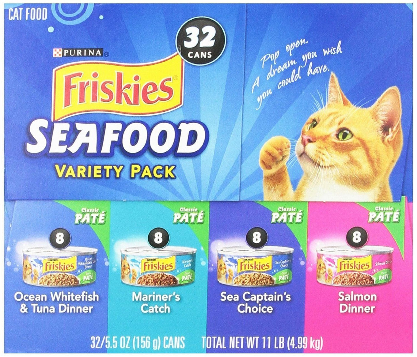 Friskies Purina Seafood Variety Pack, 11 lb