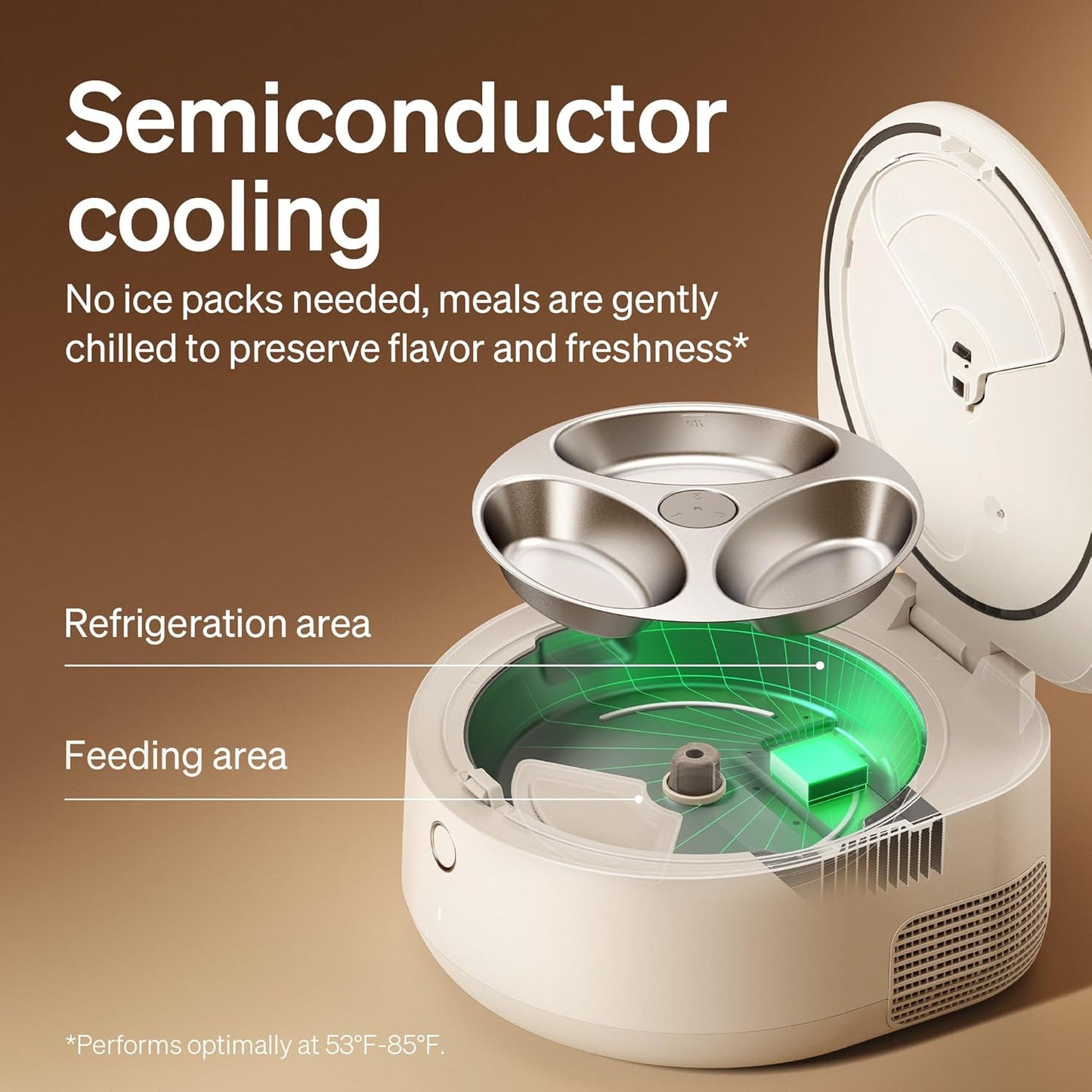 PETLIBRO Automatic Cat Feeder Wet Food with Stainless Steel Bowl, Refrigerated Auto Cat Feeder with Semiconductor Cooling