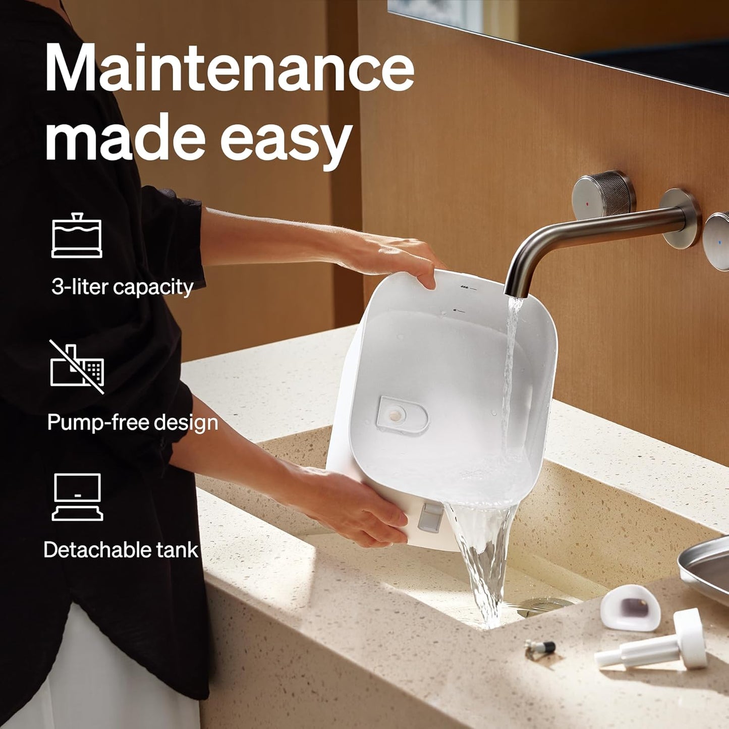PETLIBRO Upgrade Cat Water Fountain, Dockstream 2 Smart App Monitoring Pet Water Fountain for Cats Indoor, 3L/101oz Cat Fountain Stainless Steel Tray for Drinking, 5G WiFi Auto Cat Water Dispenser Dog