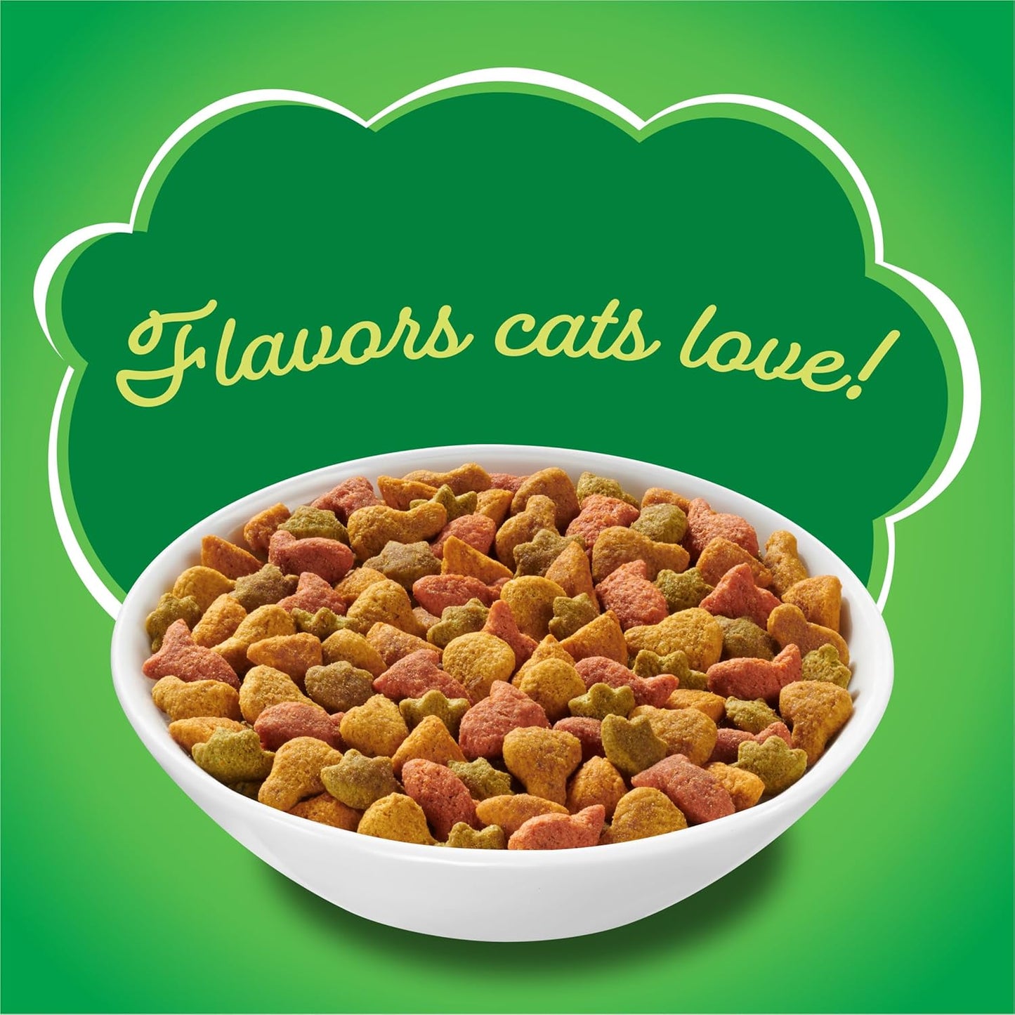 Purina Friskies Dry Cat Food Indoor Delights Flavors of Chicken, Salmon, Peas, and Carrots - (Pack of 4) 3.15 lb. Bags