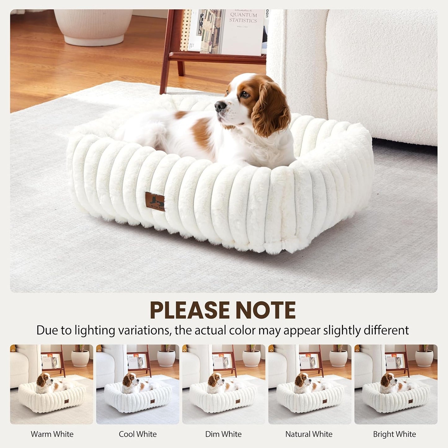 Washable Dog Bed for Small Medium Dogs (25x21x7inchs)