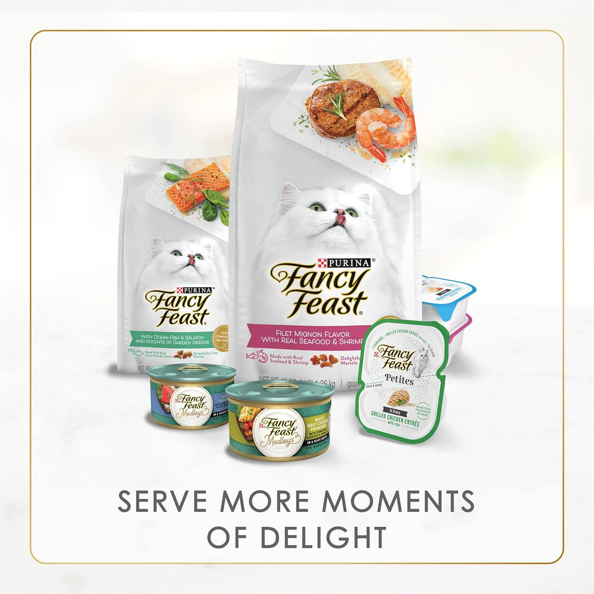 Purina Fancy Feast Grilled Wet Cat Food Seafood Feast in Wet Cat Food Gravy - (Pack of 24) 3 oz. Cans