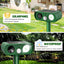 Animal Deterrent Devices Outdoor, Solar Animal Repeller with Motion Sensor Animal Repeller to Repel Cat, Deer, Squirrel, Rabbit, Skunk, Dog (Green - 1 Pack)