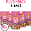Purina Friskies Made in USA Facilities Cat Treats, Party Mix Chicken & Waffle Flavors - (Pack of 6) 6 oz. Pouches