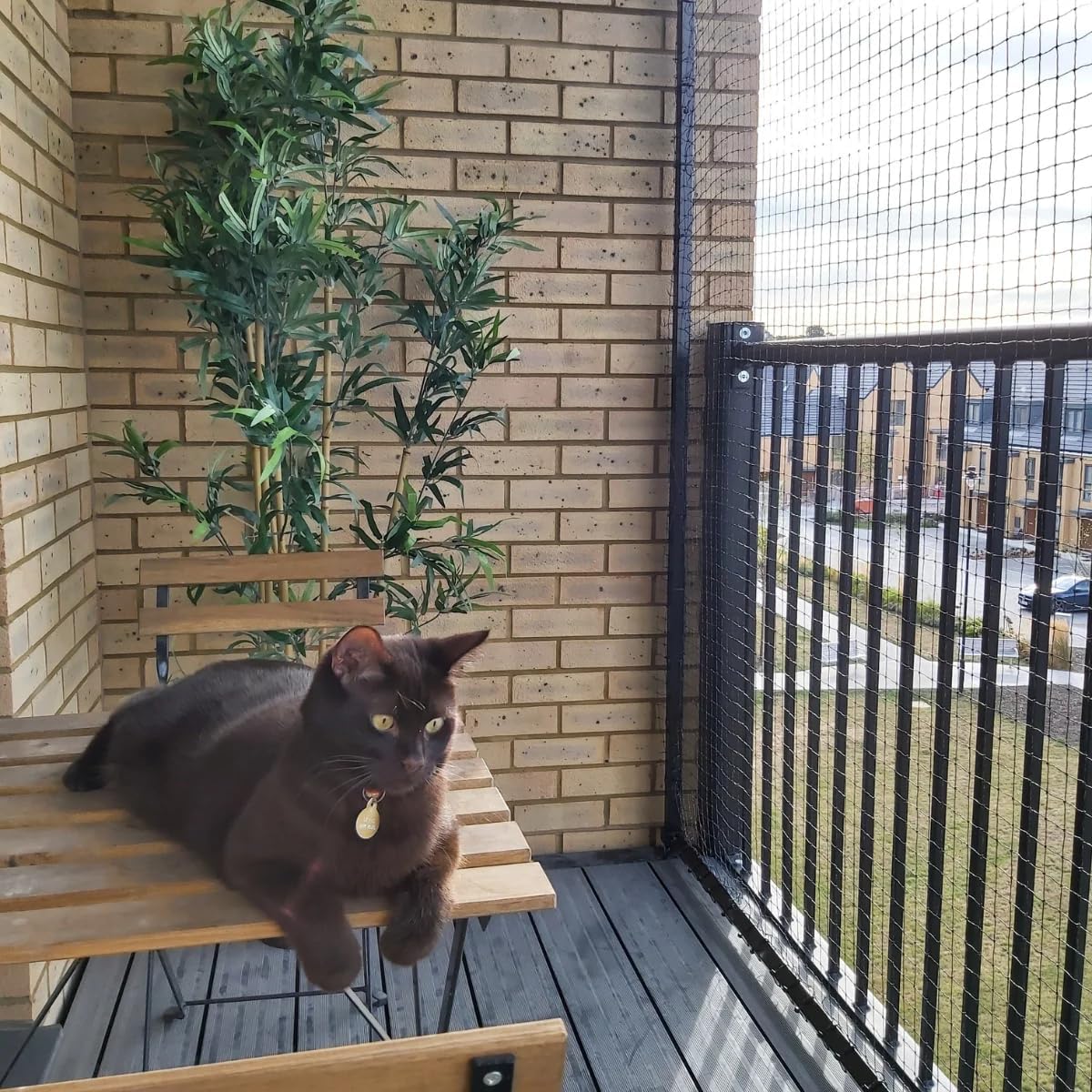 Cat Balcony Rail Net, 10 x 26 ft Cat Anti-Fall Netting