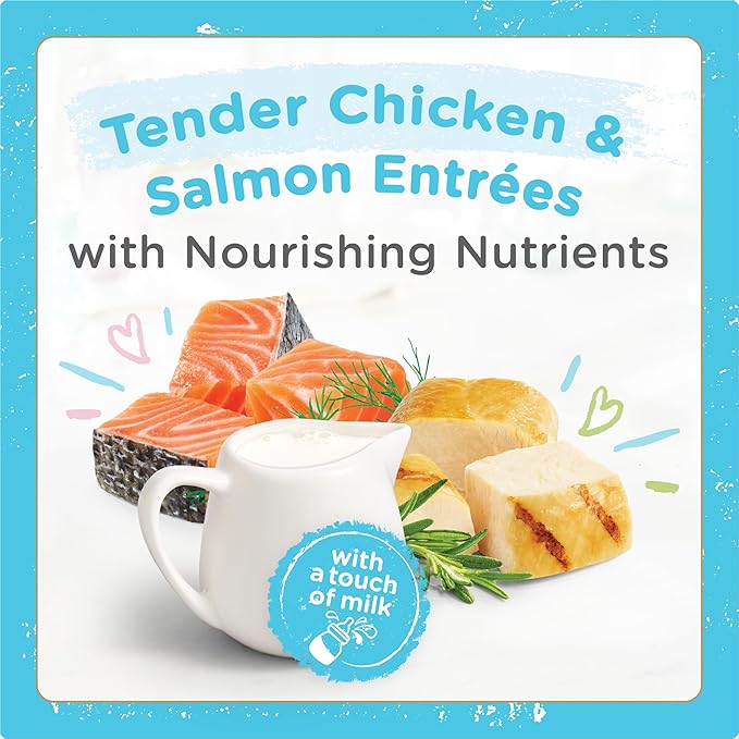 Purina Fancy Feast Petites Kitten Tender Pate Gourmet Wet Kitten Food Variety Pack - 12 ct. Tub