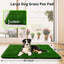 Grass Pad for Dogs 59.1 x 39.4 inches, Strong Absorbency Soft and Real Grass for Pets Potty Training, Easy to Clean Fake Grass for Dog Indoor Outdoor Use (1 Pack)