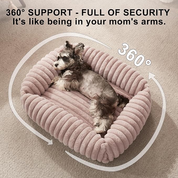 FURTIME Dog Bed for Small Dogs, Washable Orthopedic Dog Bed with Removable Cover