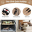 Pet Stroller, 4 Wheels Pet Strolling Cart for Medium/Small Dogs and Cats, Khaki