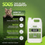 Soos Pets Two-in-One Shampoo Plus Conditioner for Dogs & Cats | 2-in-1 Natural Dead Sea Minerals |- 4L