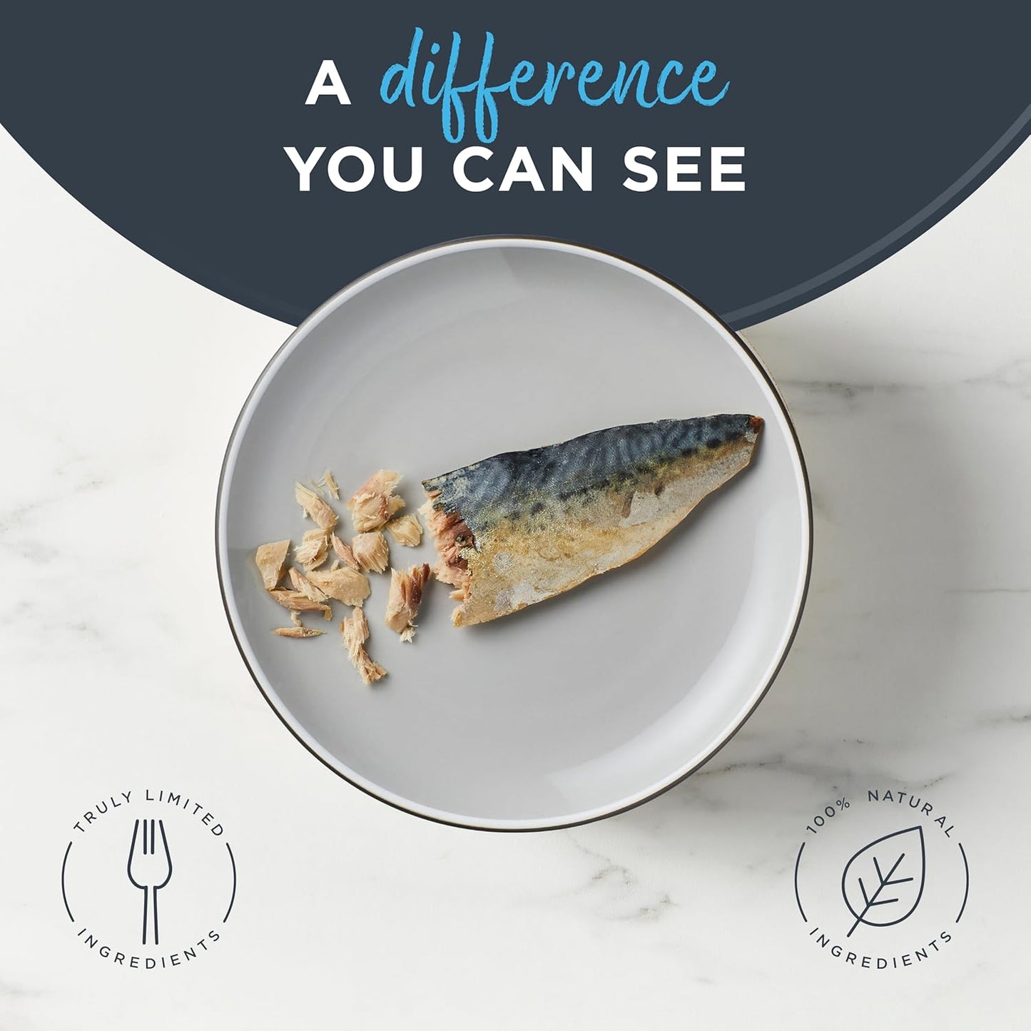 Reveal Natural Whole Protein Fillet Cat Treats, Single Ingredient, Grain Free,Whole Mackerel Loin (12 x 1.06 oz Loin)