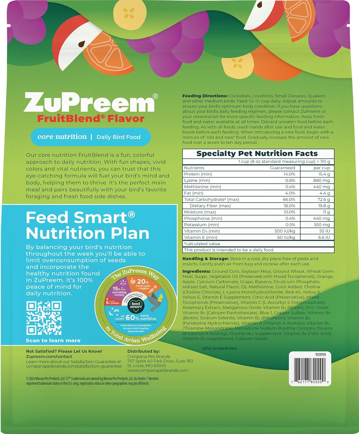 ZuPreem FruitBlend Bird Pellets