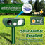 Animal Deterrent Devices Outdoor, Solar Animal Repeller with Motion Sensor Animal Repeller to Repel Cat, Deer, Squirrel, Rabbit, Skunk, Dog (Green - 1 Pack)