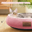 20in Washable Cat Beds for Indoor Cats - Round Donut Pet Bed for Cats, Small Dogs