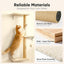 FUKUMARU Cat Wall Shelves, Stable & Safe 4 in 1 Cat Walls Furniture Set- Beige