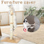 ANWA 32" Tall Cat Scratching Posts for Indoor Cats, 3-in-1 , Beige