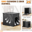 Fancyango Outdoor & Indoor Dog House (Classic Black, 22.8" L × 17.7" W × 21.7" H)