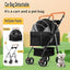 Pet Stroller for Medium Small Dogs/Cats,Folding Puppy Carrier Suitable for Traveling with Cats and Dogs (Black)