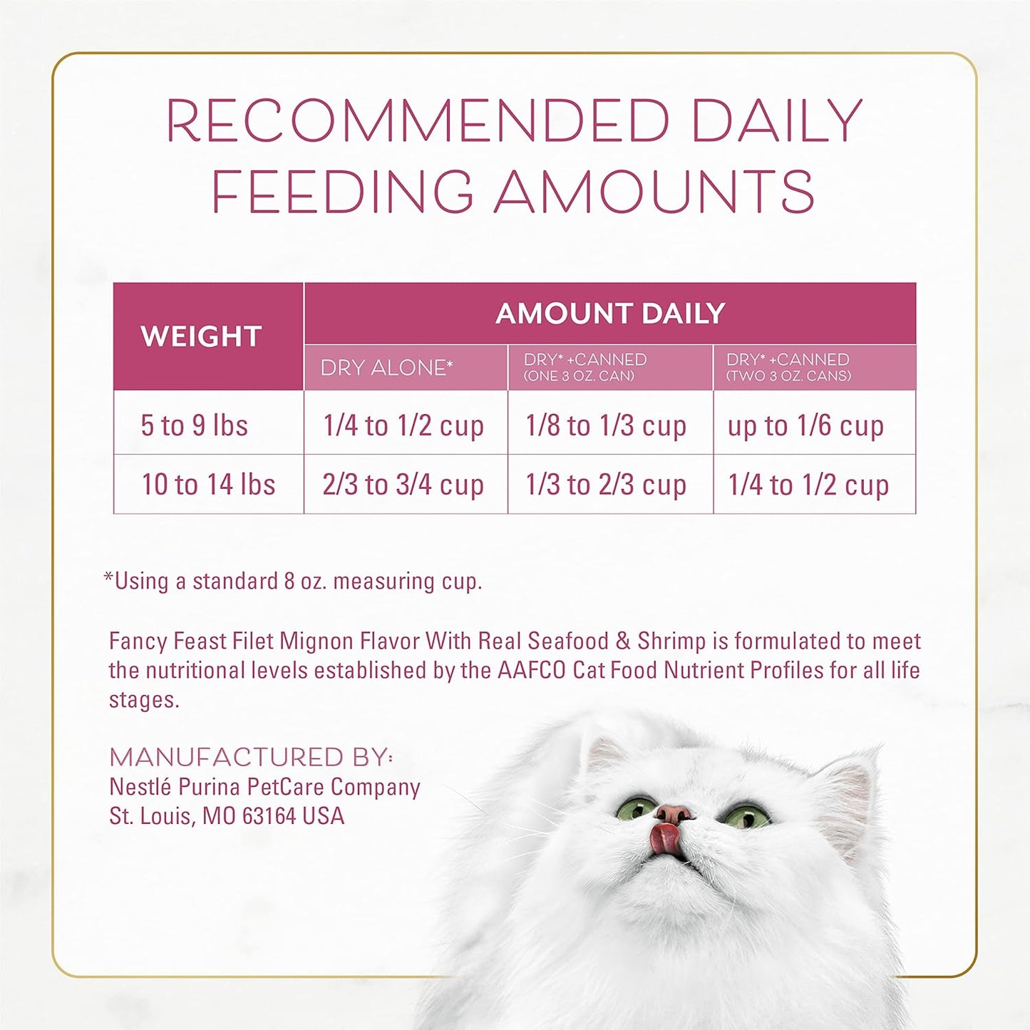 Purina Fancy Feast Dry Cat Food, Filet Mignon Flavor with Real Seafood & Shrimp, Gourmet Cat Food with Added Vitamins & Minerals, 16 OZ Resealable Bag (Pack of 1)